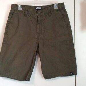 Vans, Mens olive green shorts. SZ 30.